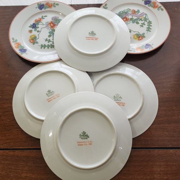 Set of 6 Rosenthal Indian Tree Dessert Plates 6" patented Oct16th 1923 - Picture 11 of 15